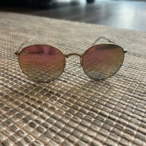 Tinted pink raybans